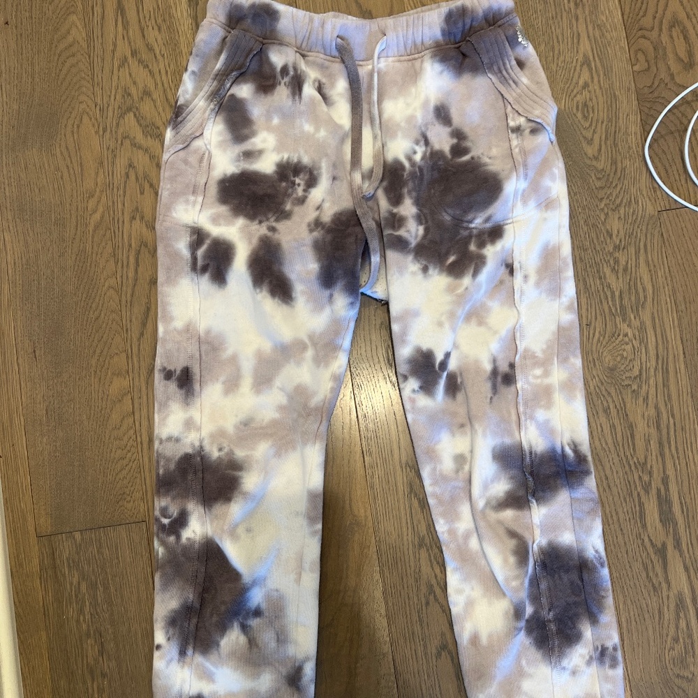 free people lilac tie dye sweatpants